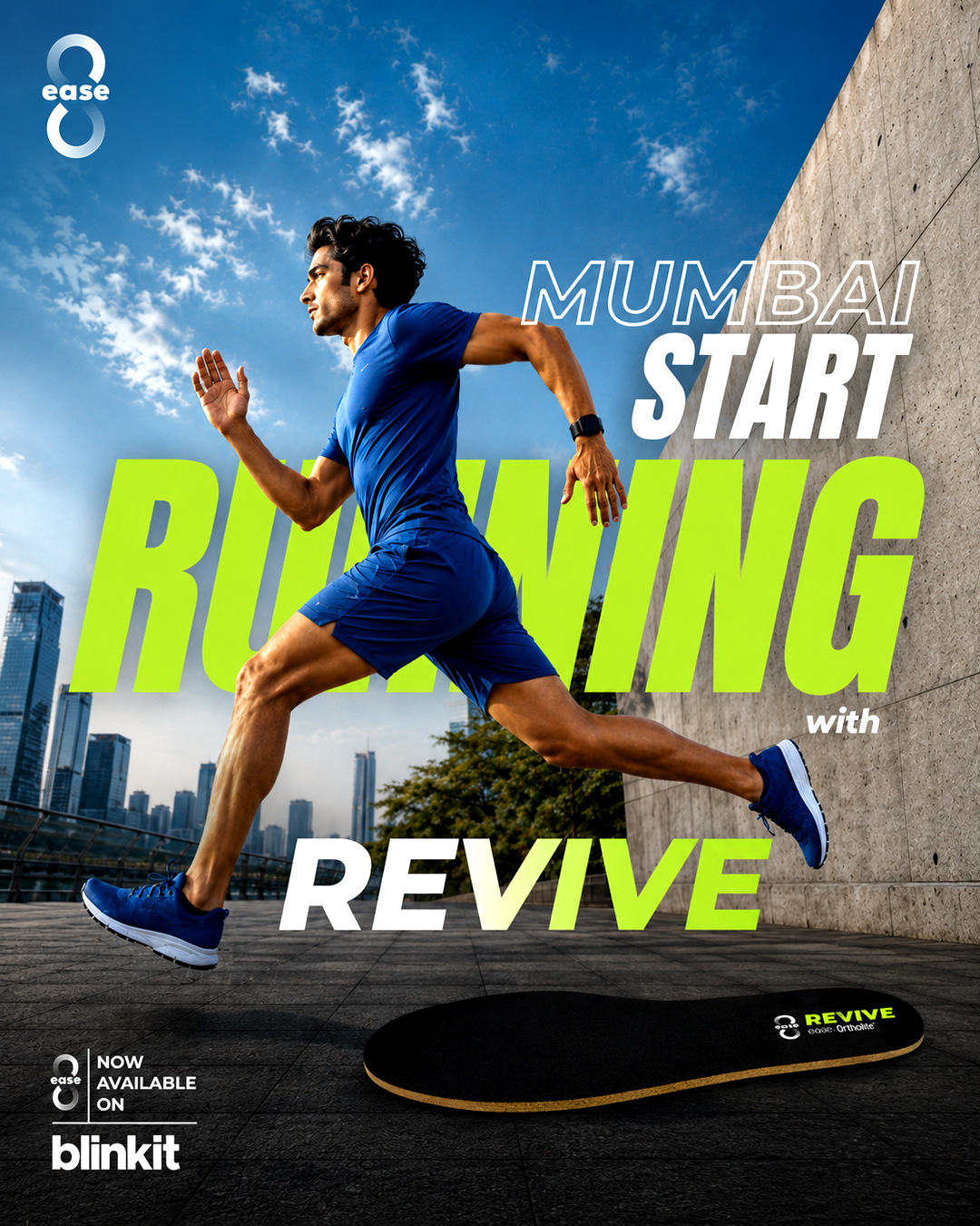 8ease Revive running campaign in Mumbai