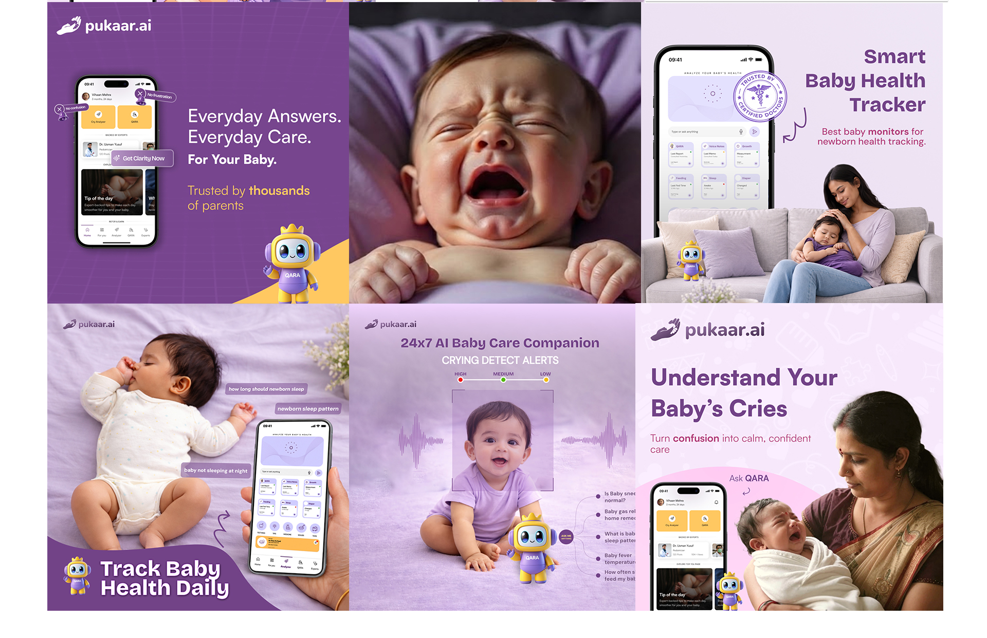 pukaar.ai baby health and care campaign collection