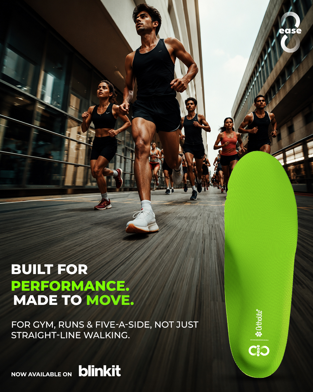 8ease performance insole campaign